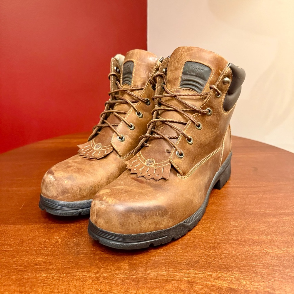 Timberland Pro Bellanca 6” Steel Toe Brown Leather Work Boots 48336- Women’s 9M